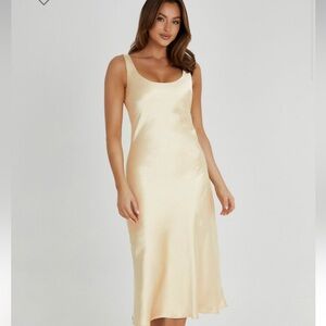 Tamara satin slip dress meshki NWT